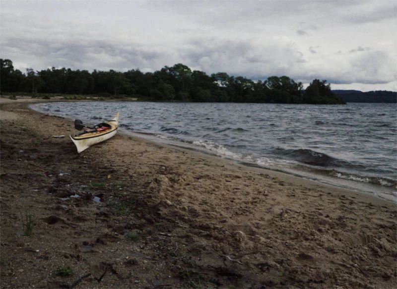 Kayak on the shores of Loch Lomond