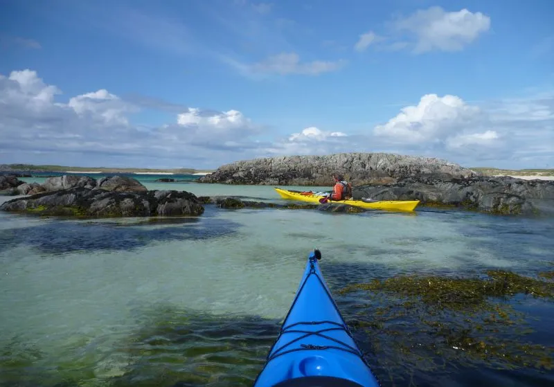 Kayak on a scottish coast.